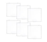 BELLIFFY 6 Piezas Caja de Colección de Mariposas Transparente Estuche Pequeño de Plástico con Tapa Abatible Contenedor Sellado para Conservación y Exhibición de Especímenes