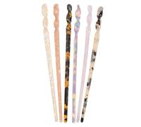 BELLIFFY 6piezas Horquilla De Metal Vintage Para Mujer y Niña Palillos Pelo Largos Accesorios Para Moños Para Fiesta o Evento Formal