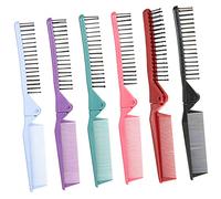 BELLIFFY 6piezas Peine Viaje Cepillo Pelo Peine Doble Cabezal Desenredante Cabello Fino