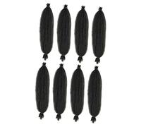 BELLIFFY 8piezas Extensiones De Cabello Sintético Afro Twisted De Peluca Rizada Para Estilos Africanos y Accesorios De Moda Femenina
