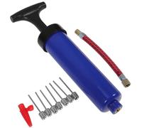 BELLIFFY 9 Piezas Bomba de Aire Deportiva Agujas de Gas Tubo y Punta Inflador Portátil para Baloncesto y Fútbol Kit de Azul