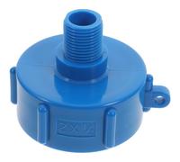 BELLIFFY Adaptador de Plástico para Tanque Ibc Rosca Exterior Gruesa de 2 Pulgadas a Rosca Fina de 4 Puntas, Convertidor de Válvula para Conexión Segura en Sistemas Hidráulicos