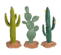 BELLIFFY Adorno De Cactus Artificial Miniatura Decoración Hogar Oficina Auto 5.3 Pulgadas Figuras De Plantas Falsas para Ambiente Acogedor