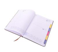 BELLIFFY Agenda Diaria Calendario 2027, Cuaderno de Planificación Semanal, Papel Marrón, Marcado por Semanas y Días, para Notas, Reuniones, Viajes de Trabajo, Estudiantes y Trabajadores