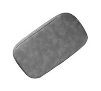 BELLIFFY Almohadilla para Rodillas de Coche Engrosada de Gamuza Gris, Cojín Antideslizante para Reposabrazos del Conductor, Accesorio Interior Automotriz Práctico para Conducción Diaria