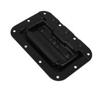 BELLIFFY Asa empotrada con resorte de 8 mm para maletas y cofres, mango de hierro con agarre acolchado, resistente para cajas y gabinetes, diseño ergonómico para transporte fácil