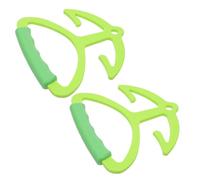 BELLIFFY Asas Ergonómicas para Bolsas Compra 2 Unidades Asa de Plástico Ligera y Resistente Porta Bolsas Reutilizable para Transportar Compras Adecuado para Uso Diario y Ahorro de