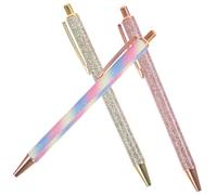 BELLIFFY Bolígrafos De Deshierbe De Acero Inoxidable 3 Piezas Arcoíris y Dorado para Vinilo, Herramienta Compacta y Portátil para Eliminar Burbujas Manualidades y Coches, Uso Profesional y Doméstico