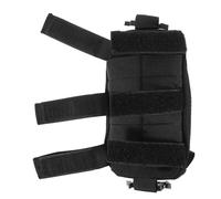 BELLIFFY Bolsa Correa para Mochila, Bolsa para Mochila Negra de Nylon y Abs, Fácil de Usar, No se Cae Fácilmente, para Permiso y Moneda, Senderismo