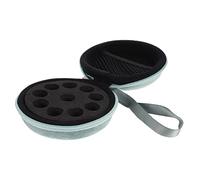 BELLIFFY Bolsa De Almacenamiento De Aceites Esenciales Estuche Redondo para Aceites Esenciales Compartimentos para Viajes y Organización De Perfumes