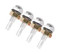 BELLIFFY Boquilla De Nebulización De Agua Para Limpiaparabrisas, Juego De 2 Boquillas Plateadas, Para Lavaparabrisas Delantero, Reparadora Para Invierno y Limpieza Automotriz