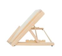 BELLIFFY Caballete de Mesa Plegable de Madera 45X31 CM 4 Alturas Ajustables Caballete Portátil para Pintar y Dibujar Escritorio Soporte Estable para Cuadros y Manualidades