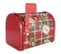 BELLIFFY Caja de Almacenamiento Creativa de Hojalata con Diseño Navideño Caja para Galletas y Dulces Resistente y Decorativa para Regalo y Fiesta