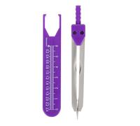 BELLIFFY Calibrador Profesional para Electrocardiografía con Regla de Medición Precisa, Herramienta de Electrofisiología en Color Púrpura, Instrumento de Medición con Escalas para Uso