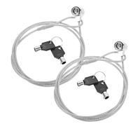 BELLIFFY Candado de Cable para Computadora Portátil 1,2 M Llave, Accesorio Antirrobo para Portátiles, Cable de Bloqueo Resistente, Uso Doméstico, Compatible, Color Negro