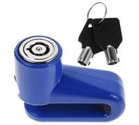 BELLIFFY Candado de Disco para Freno Mini Antirrobo Resistente y Portátil para Bicicleta Eléctrica Motocicleta y Patinete Color Azul Diseño Adecuado para Seguridad Exterior