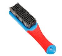 BELLIFFY Cepillo de Alambre de Acero Endurecido Mango de Silicona Antideslizante Tamaño Grande Cepillo para Limpiar Óxido y Pintura Superficies Metálicas Herramienta Resistente para