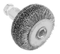 BELLIFFY Cepillo de Rueda de Alambre de Acero al Carbono con Vástago Hexagonal de 11mm para Mantenimiento Portátil en Labores Automotrices y Garajes Domésticos