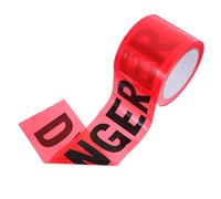 BELLIFFY Cinta de Advertencia No Adhesiva de 75 Mm, Color Rojo y Negro, 100 M de Largo, Cinta de Precaución para Seguridad Industrial y Señalización en Obras, Resistente y Fácil de Usar