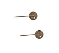 BELLIFFY Clip De Horquilla De Engranaje Estilo Punk 2pcs Accesorio De Fiesta Para Mujeres