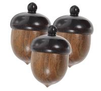 BELLIFFY Colgantes de Madera Diseño Creativo y Elegante Forma de Bellota 3 Piezas Material Bien Elaborado para Hacer Joyas para Manualidades y Pulseras