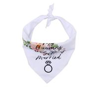 BELLIFFY Collar de Saliva para Perros Blanco Babero para Mascotas Tamaño Mediano Decoración para Bodas y Día de San Valentín Accesorio Cómodo y Práctico para Mantener Limpio a Tu Perro