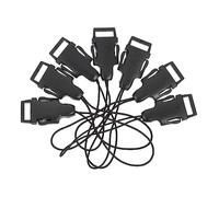 BELLIFFY Conector Qd para Correa De Cámara, Adaptador Rápido De Clip 1,2 Cm, Kit 20 Piezas (10 Pares), para Fotógrafos, Compacto y Ligero, Uso Exteriores y Paseo, Color Negro