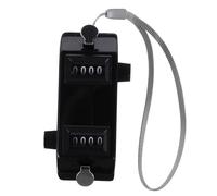 BELLIFFY Contador de mano doble con dos funciones de conteo, clicker mecánico portátil para béisbol, golf y eventos deportivos, compacto, duradero, números legibles, negro