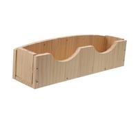 BELLIFFY Contenedor De Comida para Conejos Cuenco De Madera Ranura para Alfalfa Limpio y Seguro