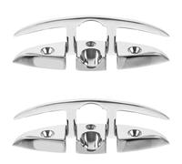 BELLIFFY Cornamusa Plegable de Acero Inoxidable 316 para Muelles 5 Pulgadas Juego de 2 Piezas Resistente Corrosión para Kayaks Yates y Embarcaciones Náuticas Accesorios Marinos de