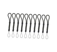 BELLIFFY Correas Antipérdida y Anticaída de Nylon 10 Pulseras Ajustables Negras para Cámara y Teléfono Celular Ideales para Viajes y Actividades al Aire Libre