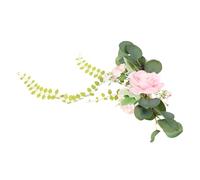 BELLIFFY Cuerda Decorativa Soporte Delicado Flores Artificiales para Cortinas de Tela de Seda y Plástico para Organizar Cortinas en Cocina y Dormitorio