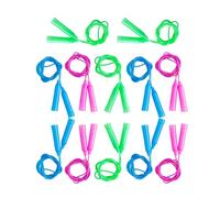 BELLIFFY Cuerdas para Saltar Ajustables para 12 Piezas Multicolor Mango Suave Antideslizante Cuerda Ligera para Ejercicio y Fitness Infantil Adecuado para Actividades Escolares y