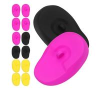 BELLIFFY de Oídos de Silicona para Teñir el Cabello 6 Pares Reutilizables en Colores Negro Púrpura y Amarillo Resistentes al Calor para Salones de Belleza Protección Eficaz contra