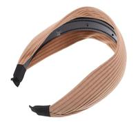 BELLIFFY Diadema Ancha Antideslizante para Mujer Banda Cabello Femenina Delicada Color Caqui Uso Diario Peinados Versátil para Cabello Corto y Rizado