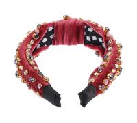 BELLIFFY Diadema con Cruz de Cristal de Moda Diadema con Decoración de de Imitación Diademas para Mujer Banda para El Cabello Cómoda Y Segura