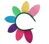 BELLIFFY Diadema De Girasol Colorida Para Adultos 1 Unidad Tamaño Estándar Accesorios Cabello De Flores Para Fiestas Navideñas y Halloween