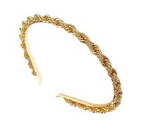 BELLIFFY Diadema De Metal Retro Tocado Elegante Para Mujeres Accesorio Para Pelo Dorada