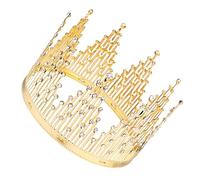 BELLIFFY Elegante Adorno Para Tarta Con Forma De De Cristal Dorada Para Tarta De Cumpleaños De Boda Diseño Delicado Y Seguro