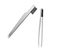 BELLIFFY Elegantes para El Cuidado de Las Cejas en Ángulo Biselado Hechas de Acero Inoxidable Herramienta de Maquillaje Esencial Fácil de Transportar Color Plateado