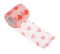 BELLIFFY Envoltura Autoadhesiva para Mascotas Banda De Vendaje Elástica para Perros y Gatos Protección contra Lesiones y Suciedad Tape No para Animales Pequeños Medidas Color Rojo