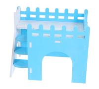 BELLIFFY Escondite para Hámster con Escalera y Casa Tipo Villa Decorativo para Mascotas Pequeñas