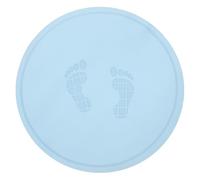 BELLIFFY Estera Redonda Antideslizante para Saltar Colchoneta de Entrenamiento para Interiores Amortiguadora y Silenciosa Cojín de Ejercicio Doméstico Unidad Azul con Diseño de Huellas