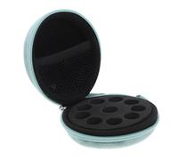 BELLIFFY Estuche De Almacenamiento para Aceites Esenciales Bolsa De Viaje Portátil De Compartimentos para Botellas De Organizador Práctico y Durable Color Verde Sin Botellas