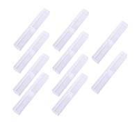 BELLIFFY Estuche para Bolígrafos Transparente De Plástico 10 Piezas Portalápices Escolar Almacenamiento Compacto para Estudiantes Uso Diario