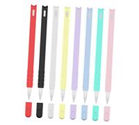 BELLIFFY Estuche para Lápices de 2.ª Generación con Forma de Cabeza de Gato de Dibujos Animados Funda de Silicona con Patrón de Cerdo Compatible con Puntas de Lápiz Y Tapas Redondas