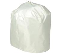 BELLIFFY Funda para Barbacoa Redonda 50x46 Cm, Cubierta Protectora para Parrilla de Gas Beige 210D, A Prueba de Polvo e Impermeable para Exterior y Camping