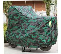 BELLIFFY Funda Para Motocicleta y Bicicleta Xl, Camuflaje Verde, Protección Contra Sol y Polvo, Orificio Antirrobo, Para Uso Exterior Cualquier Estación