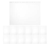 BELLIFFY Fundas Transparentes Porta Dorsales de Maratón 30 X 23 Cm 11 Agujeros para Carpetas, Pack de 100 Unidades, Protectores de Vinilo Resistente para Exhibición y Organización