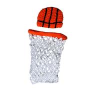 BELLIFFY Gorra y Disfraz de Baloncesto Cómodo y Adorable Tejido en Hilo de Algodón Conjunto de Ropa para Recién Nacido para Sesiones de Fotos y Cosplay